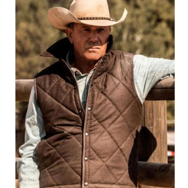 John-Dutton-Yellowstone-Vest-Quilted-Brown-Jacket