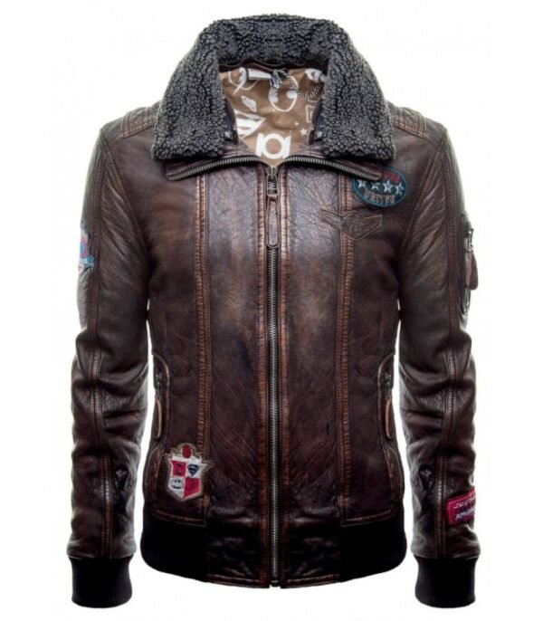 Justice-league-brown-leather-jacket
