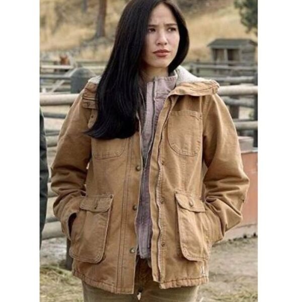 Kelsey-Asbille-Yellowstone-Brown-Jacket