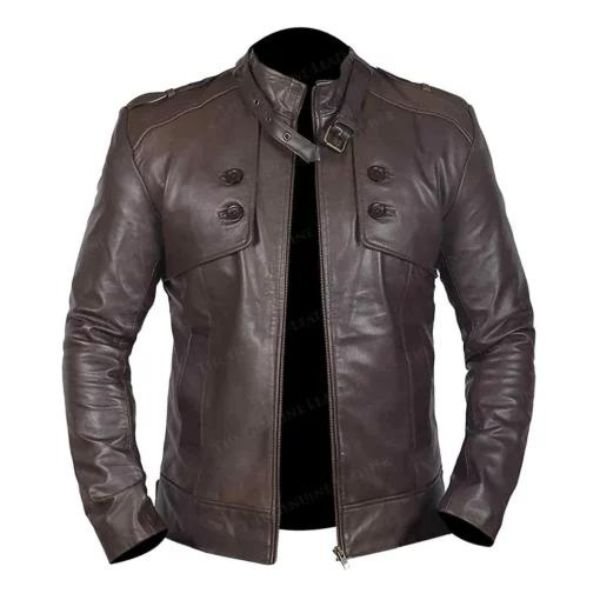 men-brown-bomber-biker-jacket
