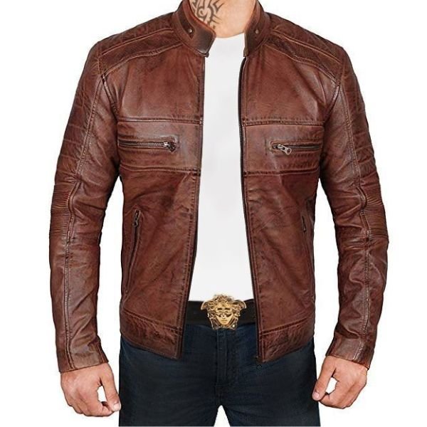 men-brown-distressed-biker-jacket