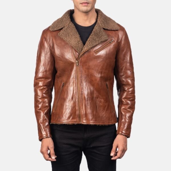 mens-ivory-shearling-brown-jacket