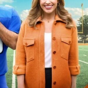 pascale-hutton-2023-fourth-down-and-love-orange-jacket