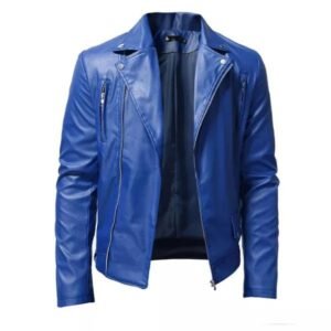 mens-blue-leather-jacket