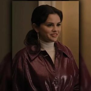 only-murders-in-the-building-selena-gomez-leather-coat