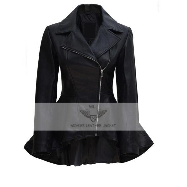 womens-black-leather-peplum-jacket