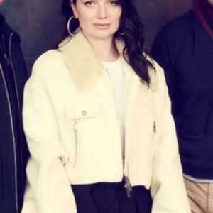 flora-and-son-2023-eve-hewson-white-wool-jacket
