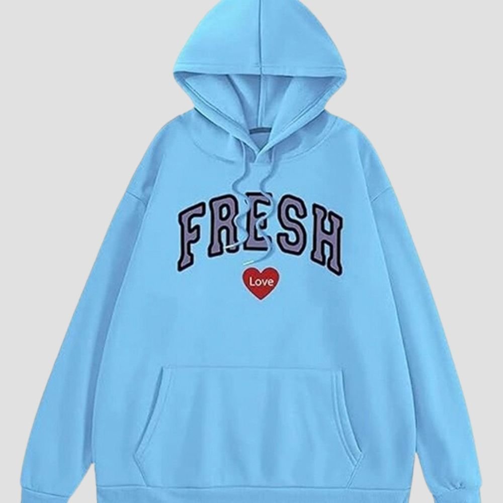 fresh-love-unisex-blue-hoodie