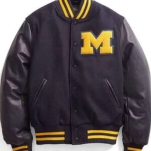 michigan-black-varsity-jacket