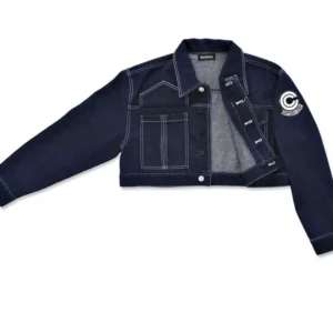 Dragon Ball Z Future Trunks Cropped Denim Blue Jacket