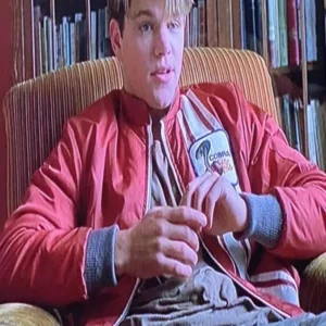 Good Will Hunting Will (Matt Doman) Red & Black Cotton Jacket
