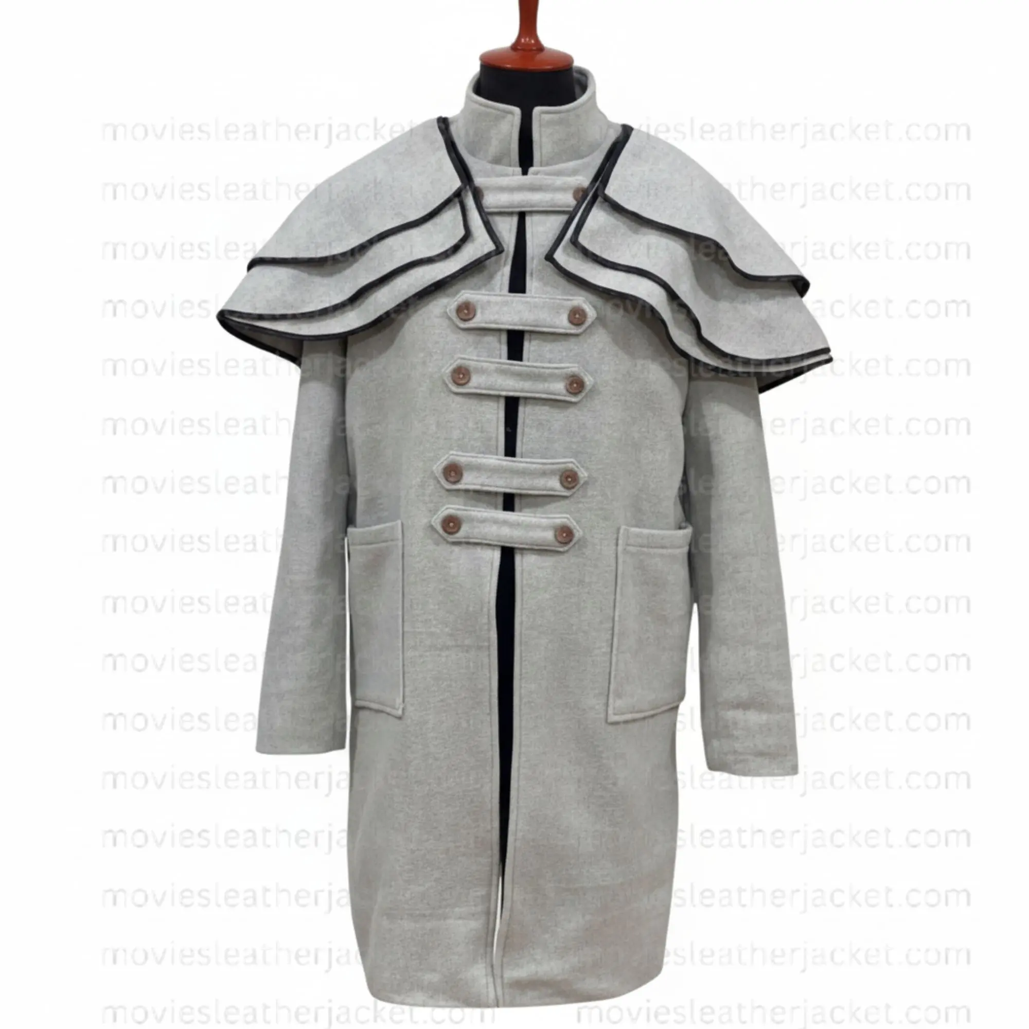 django-unchained-dr-king-trench-coat - Movies Leather Jacket django-unchained-dr-king-trench-coat.webp